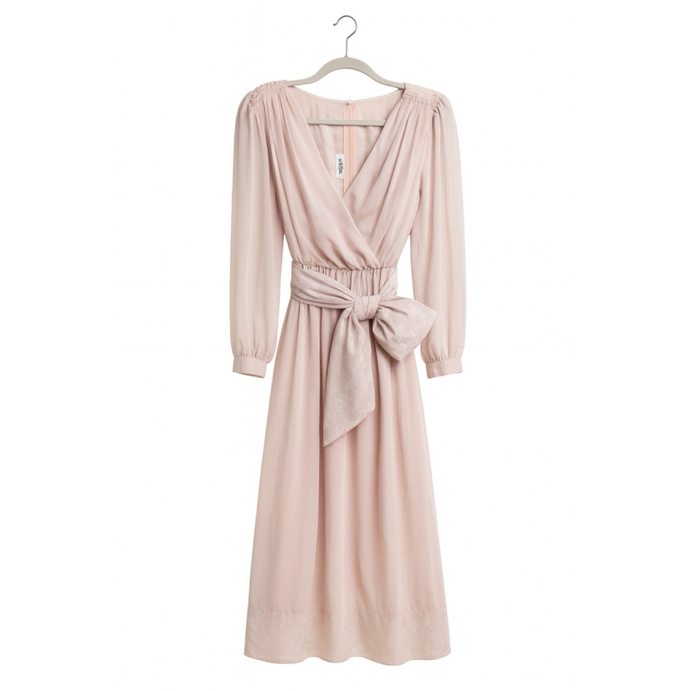 Miss Elliette Blush Long Sleeve Dress
